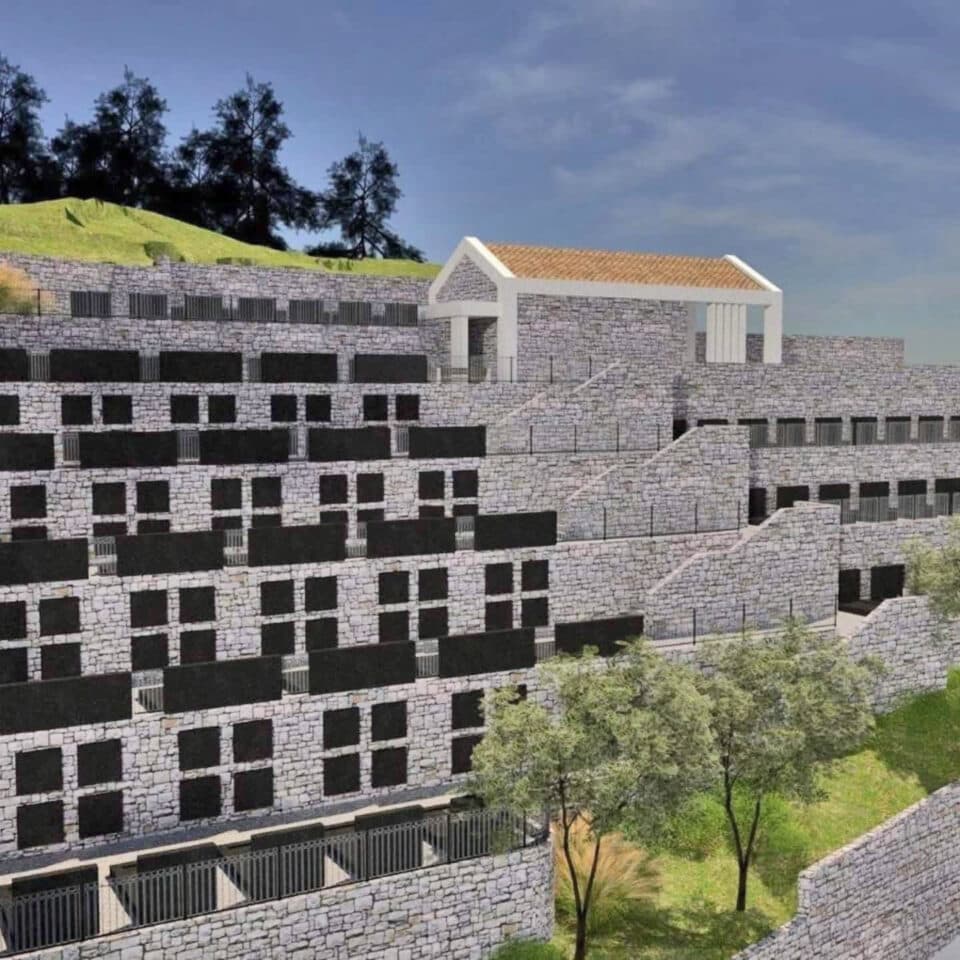 Idejni prikaz novog groblja u Baošićima