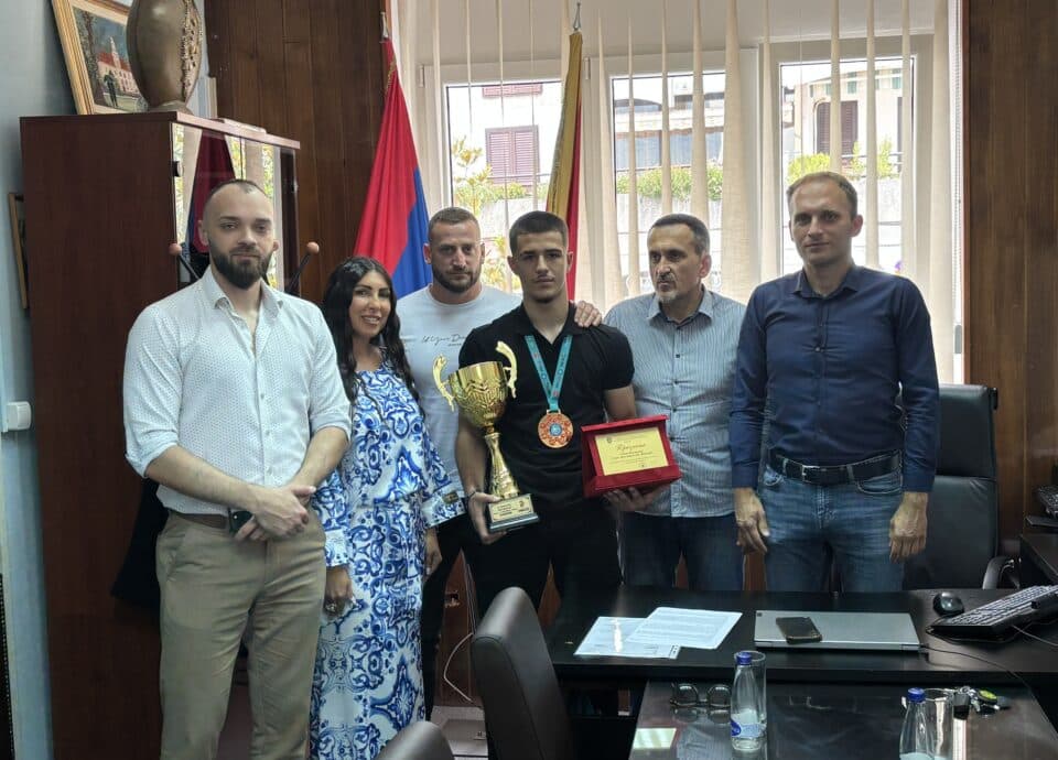 Gzim Prelvukaj na prijemu u Opštini Herceg Novi