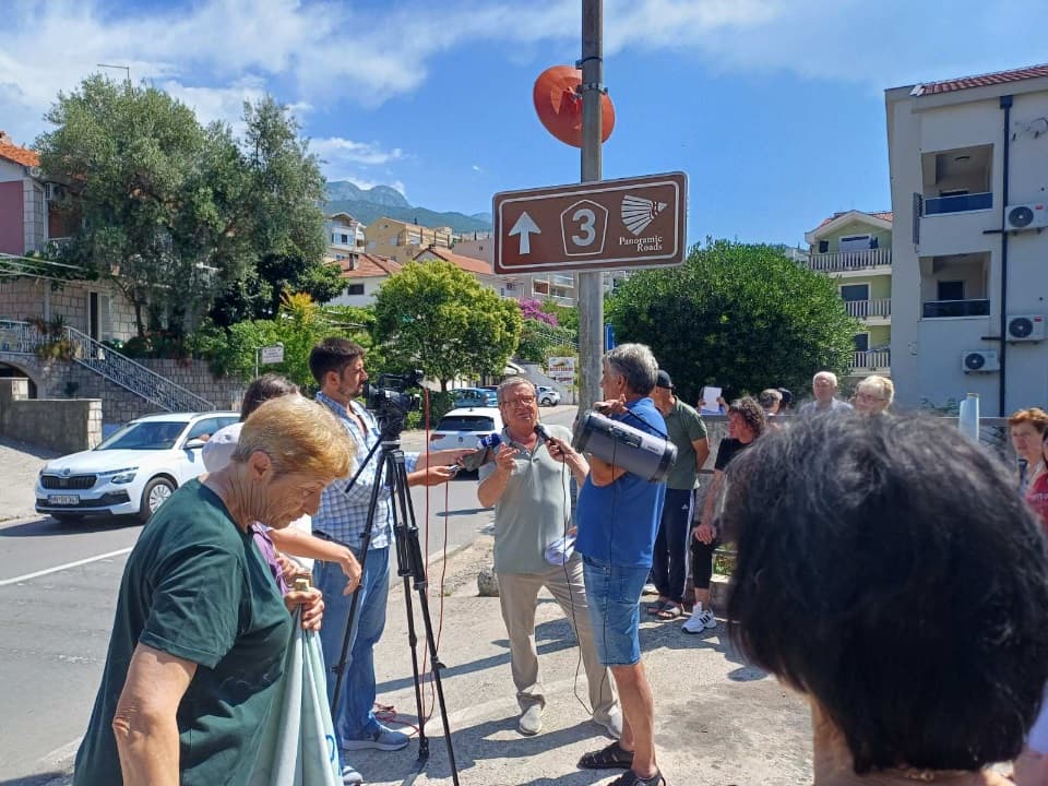 Protest bivših radnika Vektra Boke na Toploj